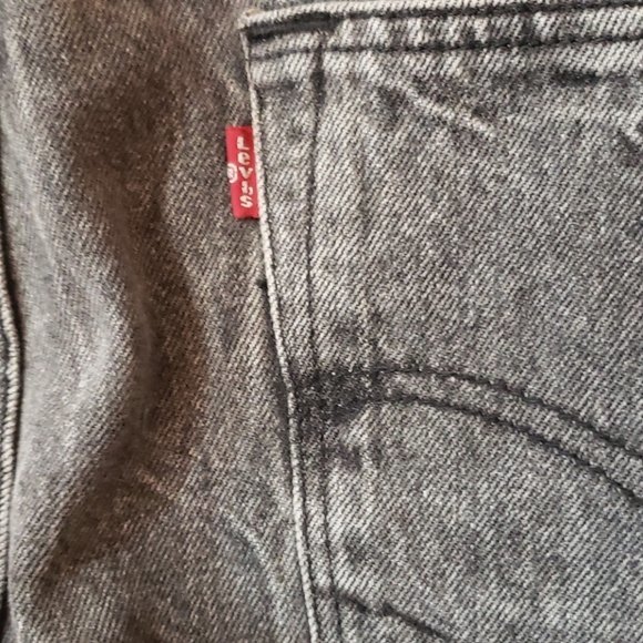 LEVI'S  501 Black Gray Stonewash Jeans 36x34 - Picture 7 of 10